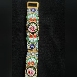 Antique Micro Mosaic Fabbrica Angelo Pessar Bracelet